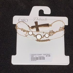 GOLD STACKED BRACELET